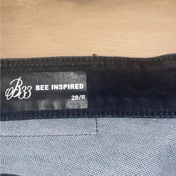 MENS B33 INSPIRED ALVARO RELAXED FIT PREMIUM DENIM  NO.33
DARK WASH 28x32 - Picture 7 of 15